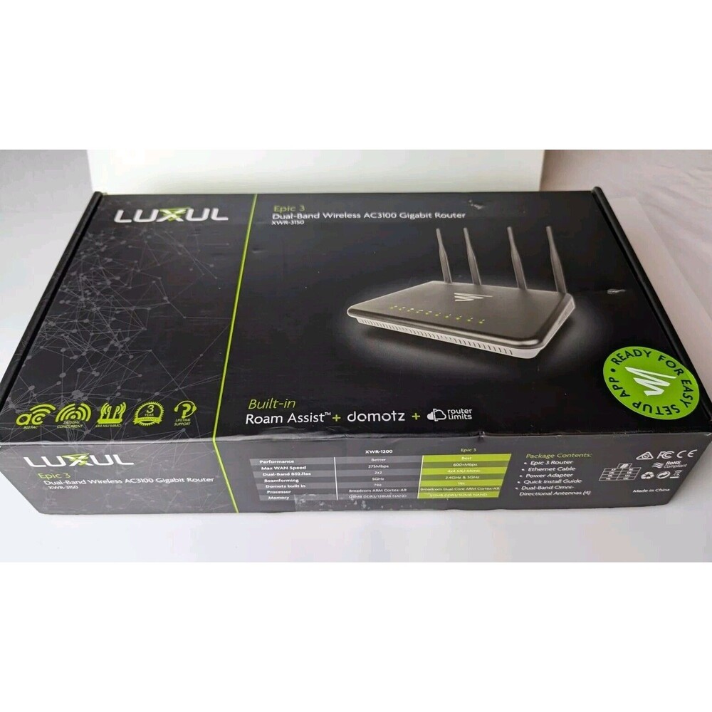 Luxul Epic 3 Dual Band XWR-3150 2.4GHz/5Ghz Dual-Band Wireless Gigabit